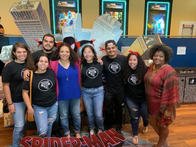 Luna Lauren Velez sponsors screening of "Spiderman: Into the Spiderverse" for children in Anasco, Puerto Rico