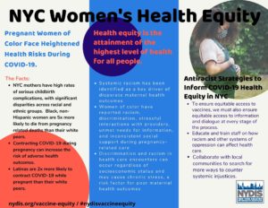 COVID-19 NYC Women's Health Equity / Flyer