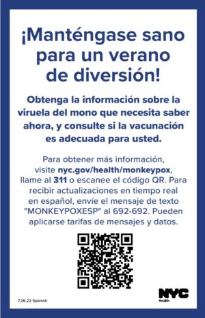 Monkeypox Palm Card - Español